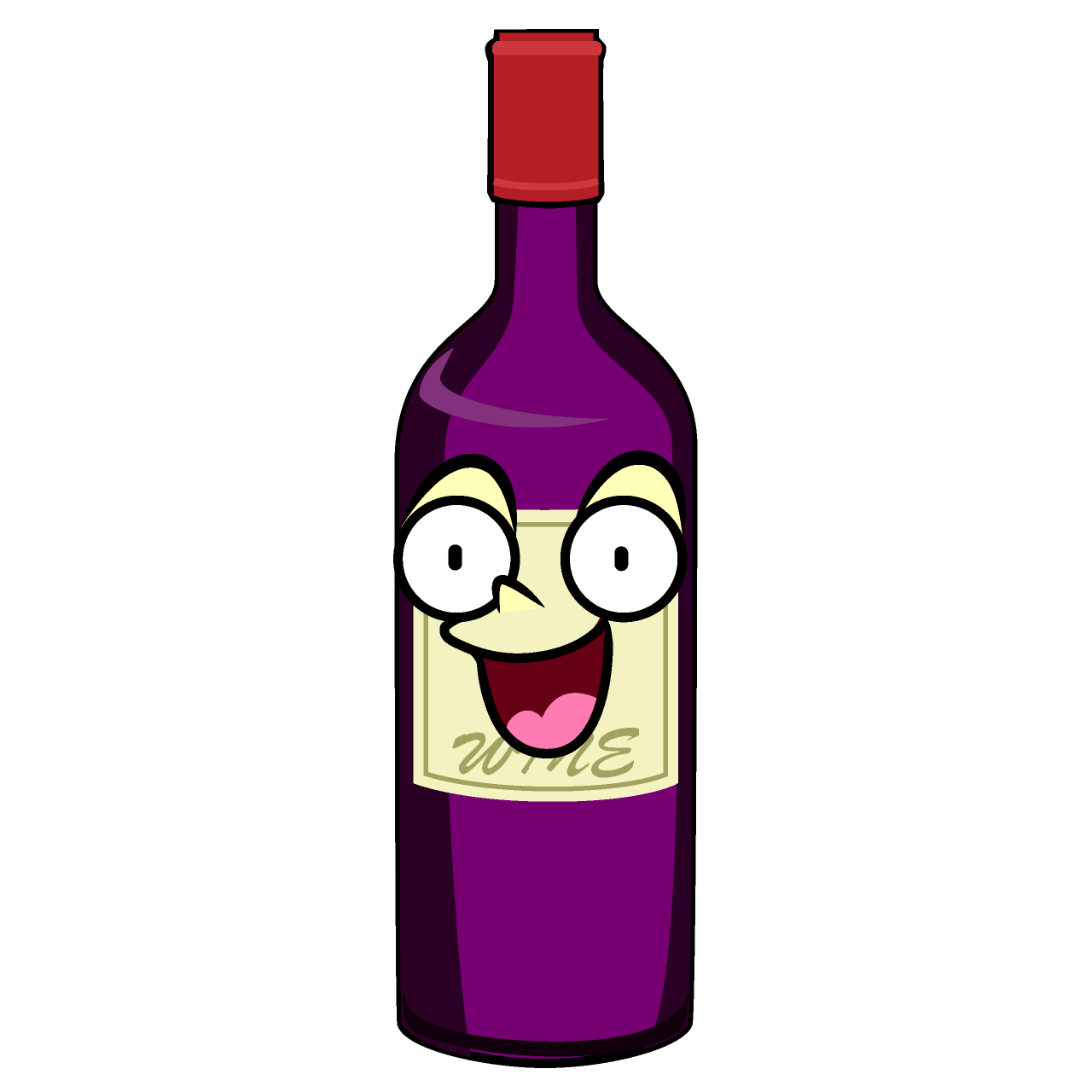 Surprised Wine Bottle