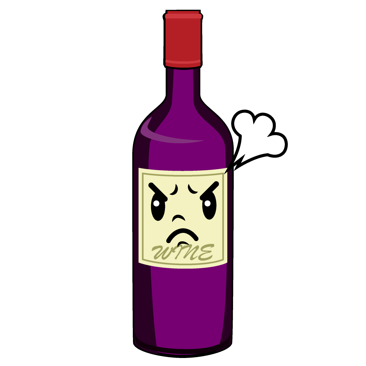 Angry Wine Bottle