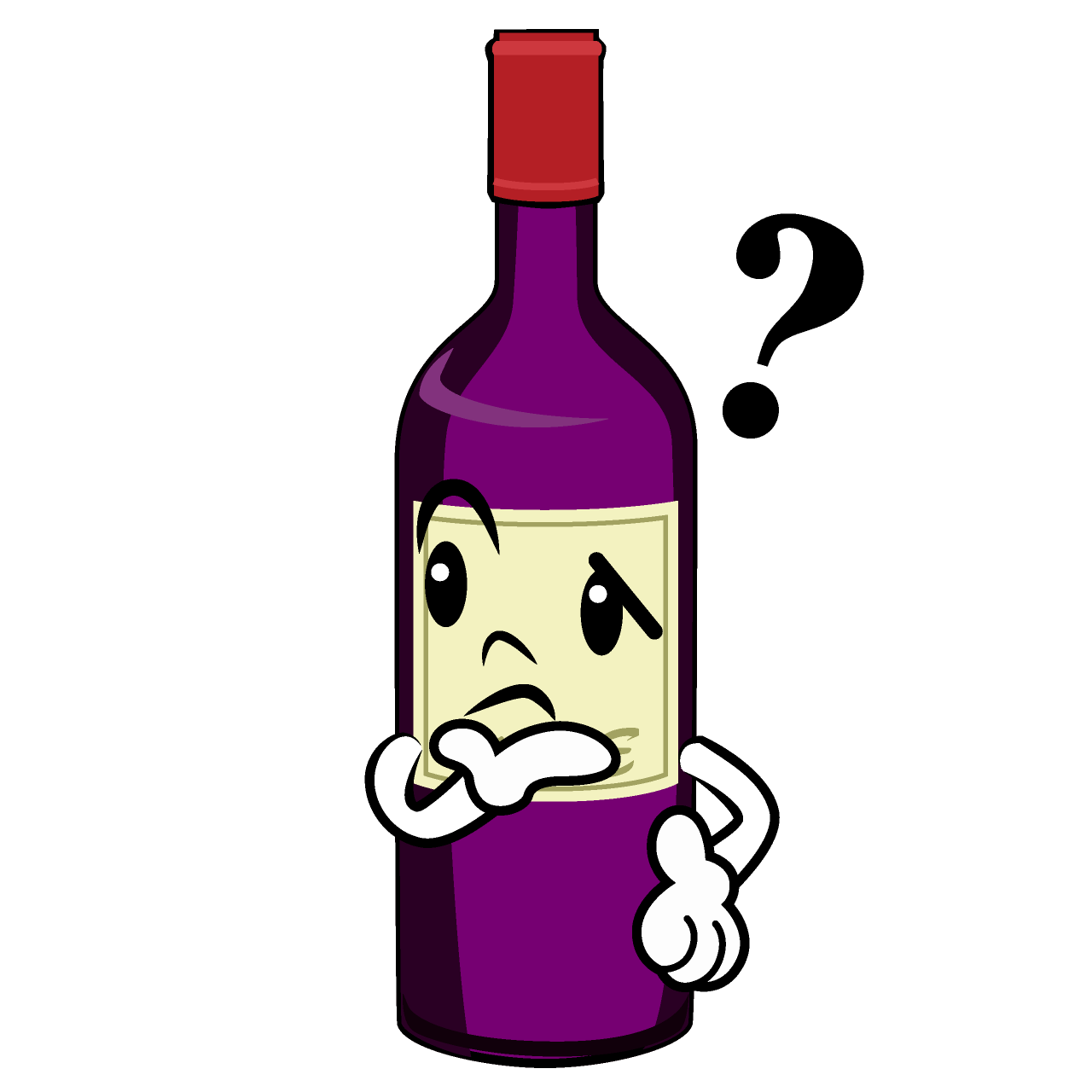 Thinking Wine Bottle
