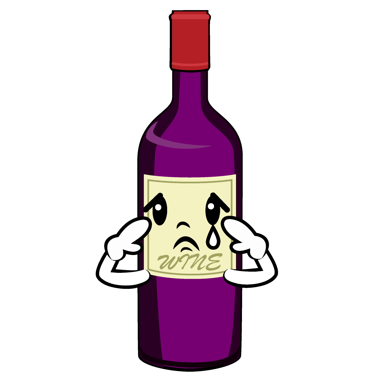 Sad Wine Bottle