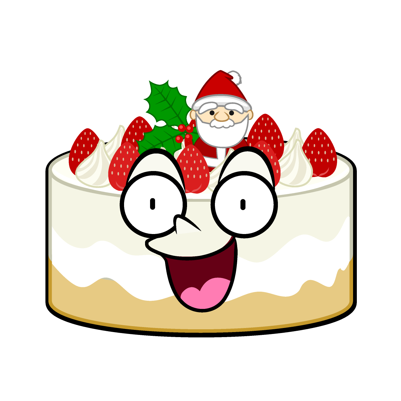 驚くクリスマスケーキ