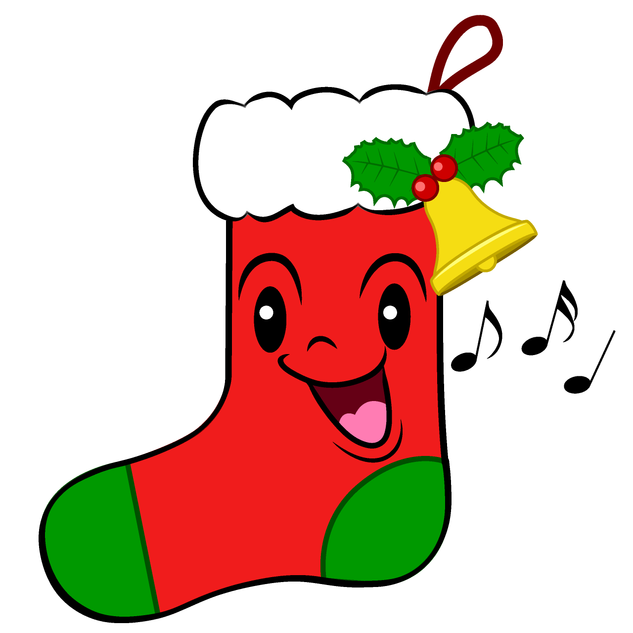 歌うクリスマス靴下