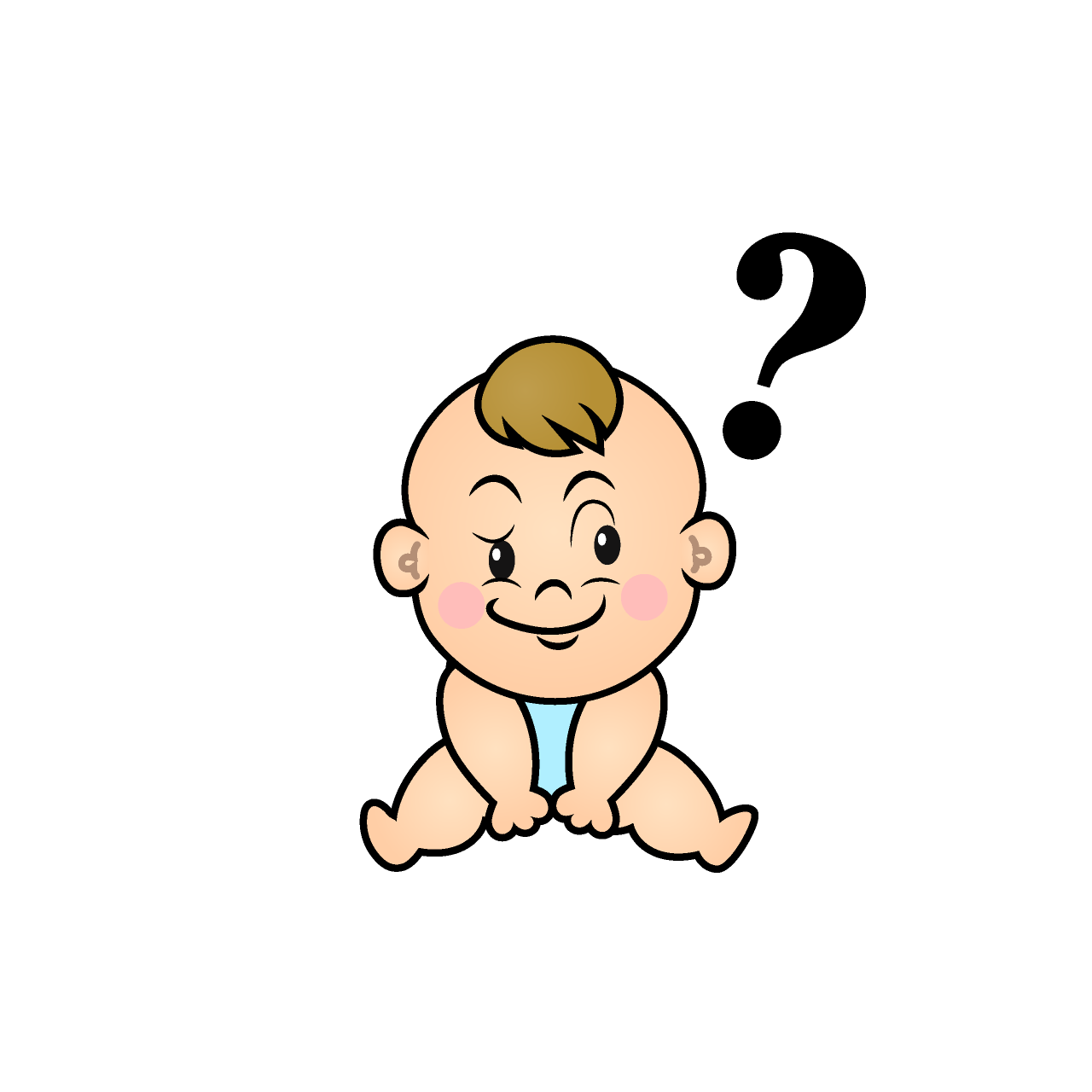 Thinking Baby Boy