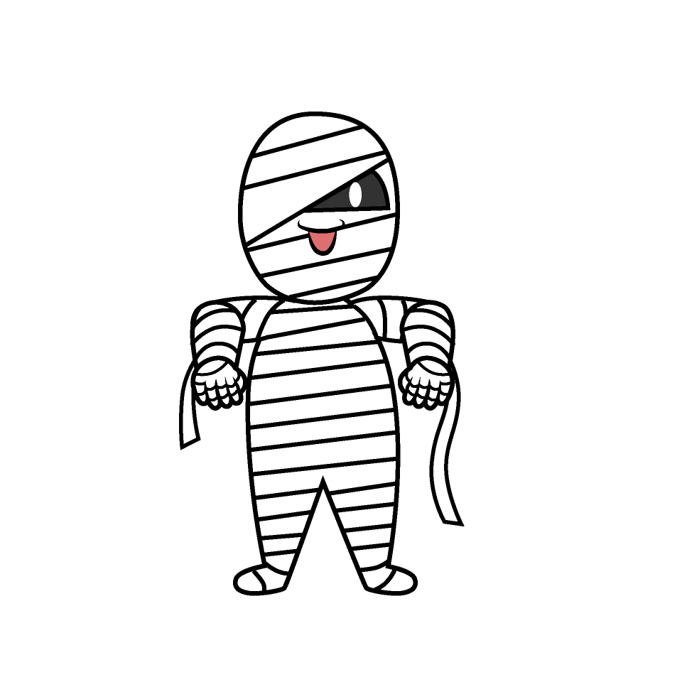 笑顔のミイラ男