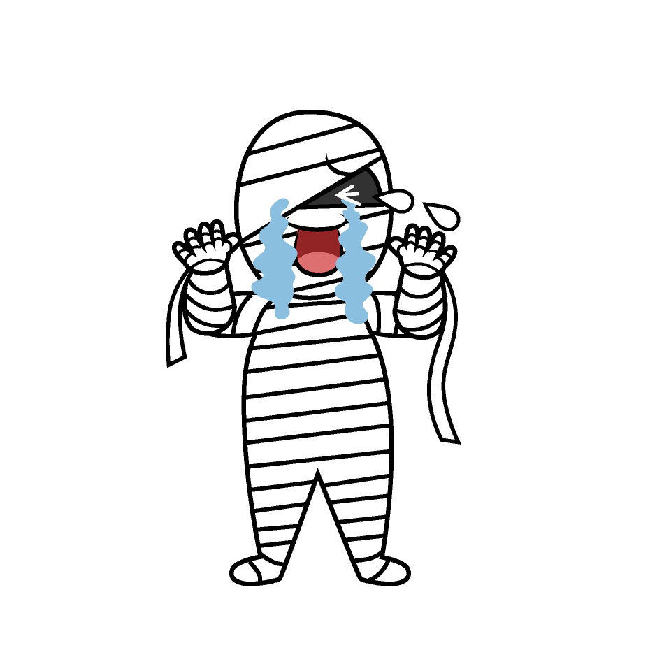 泣くミイラ男