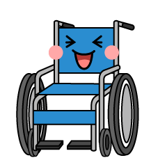 笑う車椅子