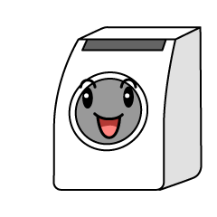 笑顔のドラム式洗濯機