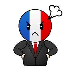 怒るフランス人