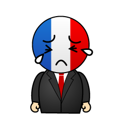 泣くフランス人