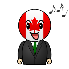 歌うカナダ人
