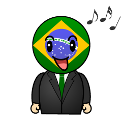 歌うブラジル人