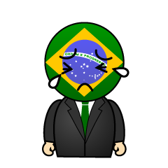 泣くブラジル人