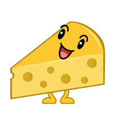 立つチーズ