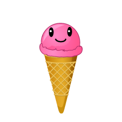 ピンクアイスクリーム