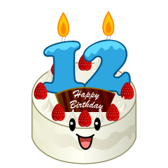 12歳の誕生日ケーキ