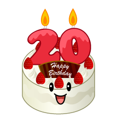 20歳の誕生日ケーキ