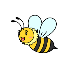 飛ぶミツバチ