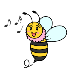 歌う女の子蜂