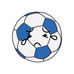 泣くサッカーボール
