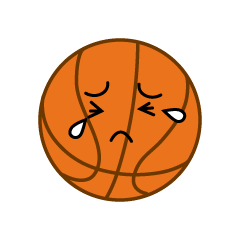 泣くバスケットボール