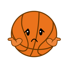 困るバスケットボール