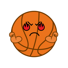 燃えるバスケットボール