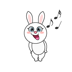 歌うウサギ