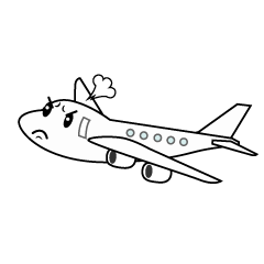 かわいい飛行機の無料キャラクターイラスト素材集 Illustcute