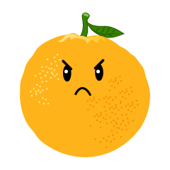 怒るオレンジ