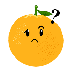 考えるオレンジ