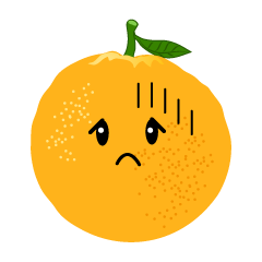 落ち込むオレンジ