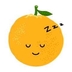 寝るオレンジ