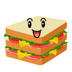 笑顔のサンドイッチ