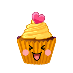 笑うカップケーキ
