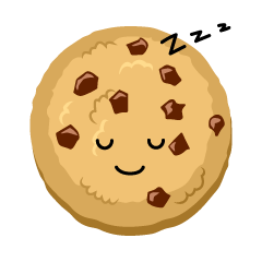 寝るクッキー