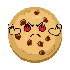 燃えるクッキー