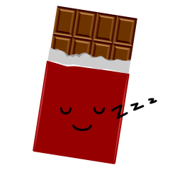 寝るチョコレート