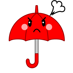 怒る傘