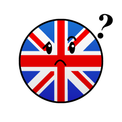 考えるイギリス国旗（丸型）