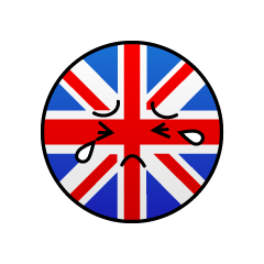 泣くイギリス国旗（丸型）