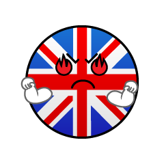 熱意のあるイギリス国旗（丸型）