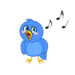 歌う青い鳥