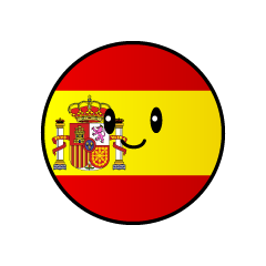 スペイン国旗（丸型）