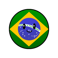 ブラジル国旗（丸型）