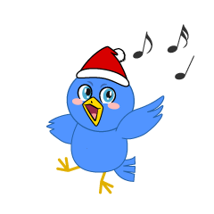 クリスマスの青い鳥