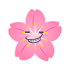 ニヤリと笑う桜