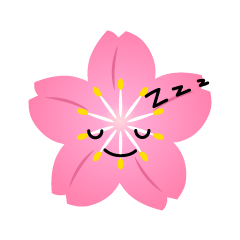 寝る桜
