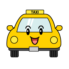 笑顔のタクシー