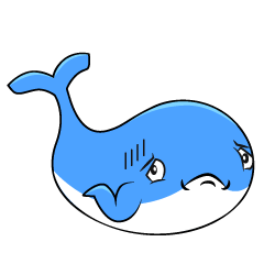 困る青クジラ
