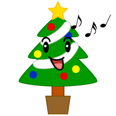 歌うクリスマスツリー